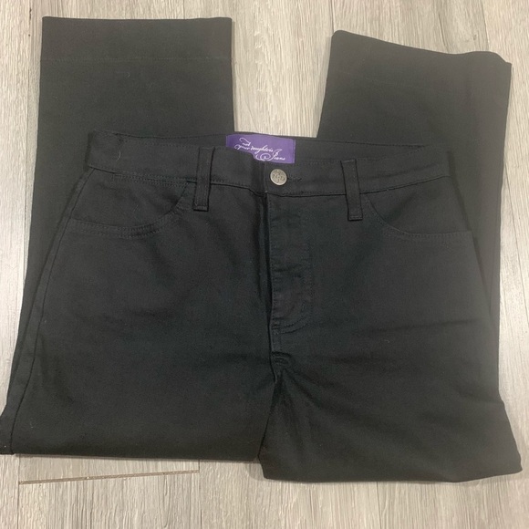 NYDJ New without Tag Black Straight Leg Denim Crop Jeans size 0P - Picture 4 of 6